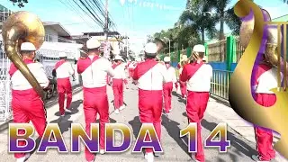 Banda 14 Parade | Sto. Nino de Bustos Town Fiesta | Marching Band Competition Bulacan💂🏻&zwj;♀️🎼🎶🎵🎺🎷📯