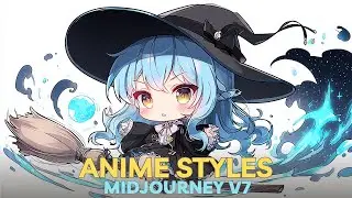 25 ANIME Midjourney v7 SREF styles