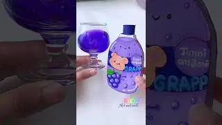 DIY Grape Drink🧃🍇#shorts #tonniartandcraft #art #love #craft #diy #youtubeshorts