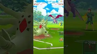 ✨Shiny Mega Charizard Y V/S Mega Tyranitar PVP Battle in #pokemongo