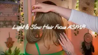 ASMR Whispered Soft & Slow Hair Play, Hair Brushing, Parting with Wooden Chopstick & Wooden Comb