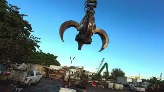 this is how scrap is worked with water, mud and cold