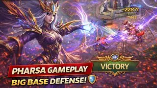 Insane Base Defense Won Us the Match 😤 | Pharsa MLBB Gameplay | Day 9 