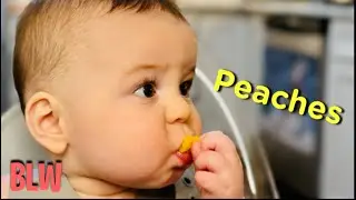 Maverick tries Peaches - Baby Led Weaning