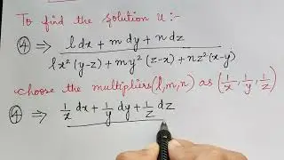 method of multipliers|| problem 18|| lagranges's linear partial differential equations