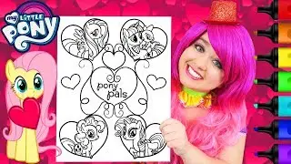 Coloring My Little Pony Valentine's Day Hearts Coloring Page Prismacolor Markers | KiMMi THE CLOWN