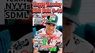 Best Bets MLB 9-16-25 Good Luck! #bestbets #mlbpicks #mlbbestbets #betresponsibly #sportsbetting