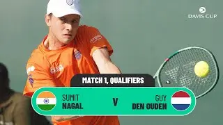 Sumit Nagal v Guy Den Ouden | India v Netherlands | 2026 Davis Cup Qualifiers highlights