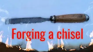 Forging a chisel