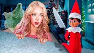DO NOT BRING ELF ON THE SHELF INTO A HAUNTED HOUSE...