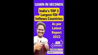 India's Top 3 Largest FDI Inflows Countries 2022 #FDI #foreigndirectinvestment