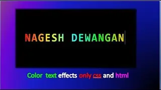 line glowtext In Html/css . css effects.