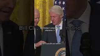 Bill Clinton being FUNNY😂 #charisma #charismatic #humor #billclinton
