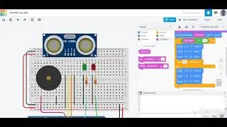 ultrasonic sensor in tinker cad