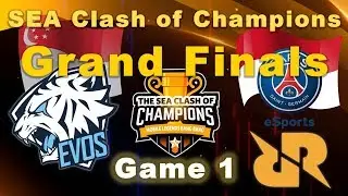 [Game 1] PSG RRQ vs EVOS SG - Grand Finals | SEA Clash Of Champions - Indonesia vs Singapore