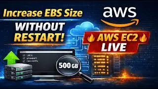 Increase EBS Volume Size in AWS EC2 Without Restart | Step-by-Step Tutorial   | AWS EC2 Disk Resize