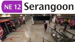 NE12 Serangoon MRT Station: Platforms to Exit A | North East Line