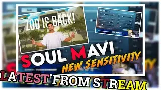 Latest Mavi New Sensitivity & Control Setting Full 2021 | SOUL MAVI Sensitivity In BGMI FROM STREAM