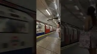 Front edges of London underground train |