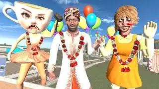 Franklin Marry With Giant Kamla Doll In Indian Bike Driving 3d