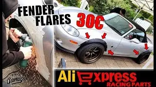 😨 On découpe la Mx-5! | fender flares aliexpress | Bro's Garage