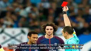 Edinson Cavani rescues point for PSG after Neymar red card