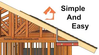 How To Calculate Roof Pitch Ratio For Existing House or Building - Simple Construction Math