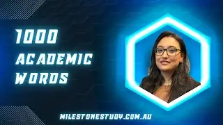 1000 Academic words | Improve spelling and vocabulary | Milestone Study | PTE | IELTS | NAATI