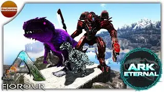 Feathered DarkStar, Harvester Therizino, Robot Mek! ARK Eternal on Fj&ouml;rdur. E22
