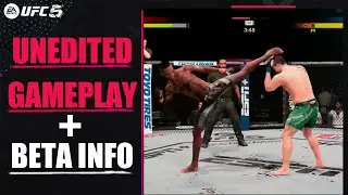 UFC 5 Unedited Gameplay + Closed BETA Date Confirmed