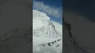 Army convoys operating in heavy snow..