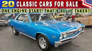 20 BEST CHEAP CLASSIC CAR FINDS for Sale Sound Absolutely Unreal🚗💥