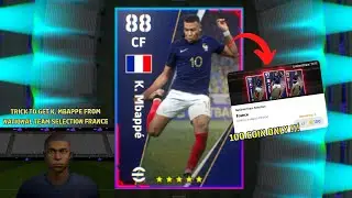 Trick To Get 100 Rated K. Mbappe From National Team Selection France In eFootball 2023 Mobile