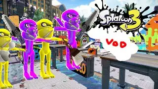 [Live VOD] 4 goobers practice Splatoon 3 and then play the zipcaster Challenge