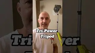 The Tri-Power Tripod by Ryobi is so versatile #ryobi #worklight