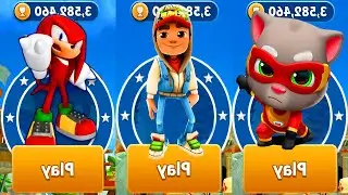 Sonic Forces Speed Battle vs Subway Surfers vs Talking Tom Hero Dash Gameplay