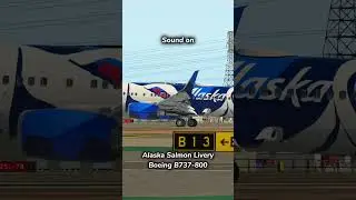 Alaska Airlines - Salmon Livery Boeing B737 Butter Landing