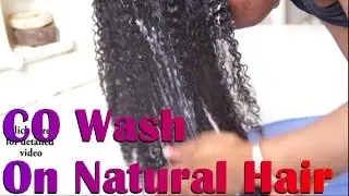 How to Co Wash Natural Hair