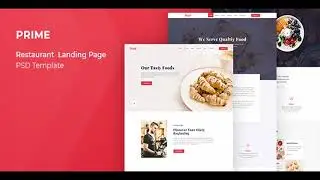 Prime - Restaurant Landing Page PSD Template | Themeforest Website Templates and Themes