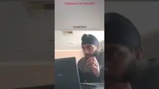 When the password is incorrect