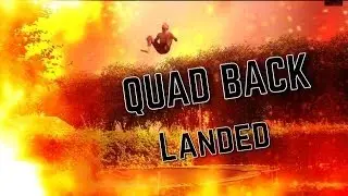 QUAD BACKFLIP LANDED ON GARDENTRAMPOLINE