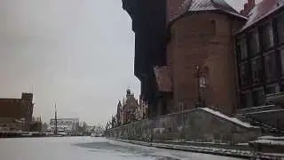 Gdansk - on the frozen motlawa river