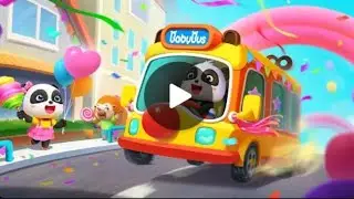 Baby Panda's School Bus | Panda Game | BabyBus | Blossom TV 🌸