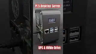 Ultimate Raspberry Pi 5 Desktop Server with UPS, NVMe & Stats Display #raspberrypi5 #techtok