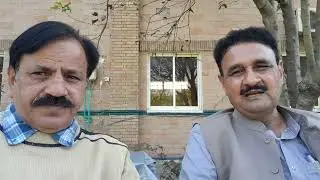 dr Muhammad Hussain with senior sports gournalits rana  tanvir in Pakistan tennis  federation