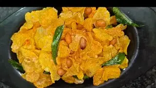 How to make Corn Chivda Corn Flakes Chivda Recipe  Makai poha chivda recipe 