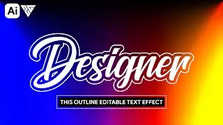 Amazing Text Effect in Adobe Illustrator | 3 Minute Easy Tutorial | Zakki Graphics