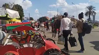Alliance Française Antsirabe to Gare Antsirabe - Walking streets view of Antsirabe Madagascar 