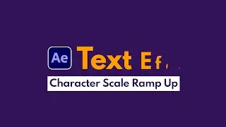 After Effects Text Animation | Smooth Scale by Characters | Grillion Animation Studio