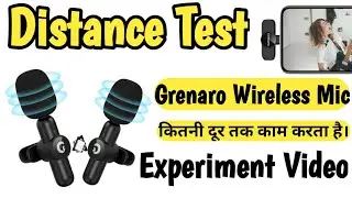 Grenaro wireless mic distance test. Grenaro mic kitni doori tak kaam karta hai .Experiment video